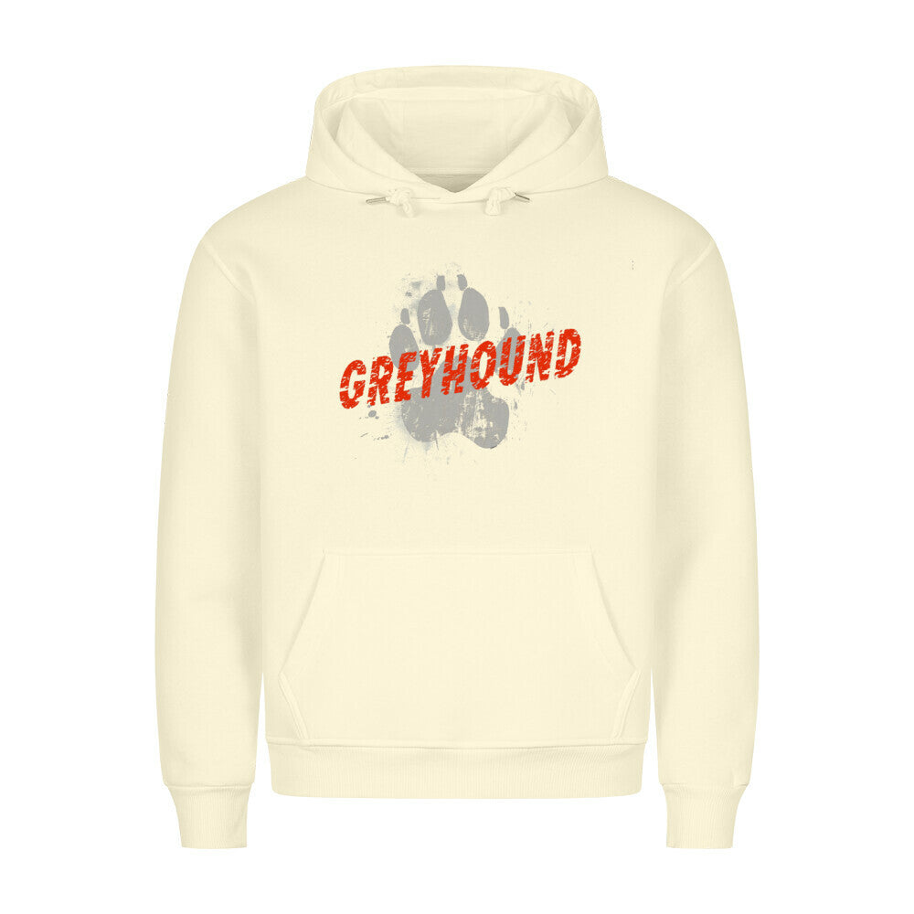 Premium Hoodie "Greyhound - PAW" Beige – hunde-shirt.de