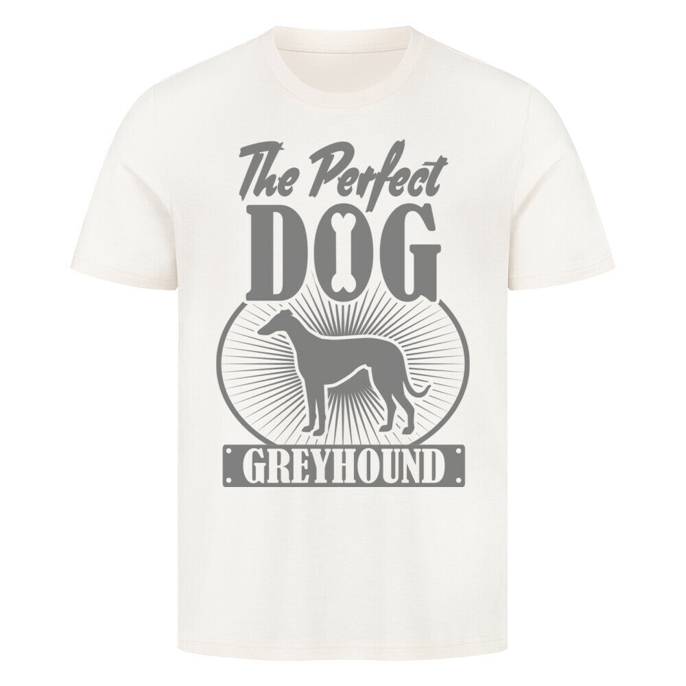 Premium T-Shirt "Greyhound - Perfect Dog" Natural Raw – hunde-shirt.de