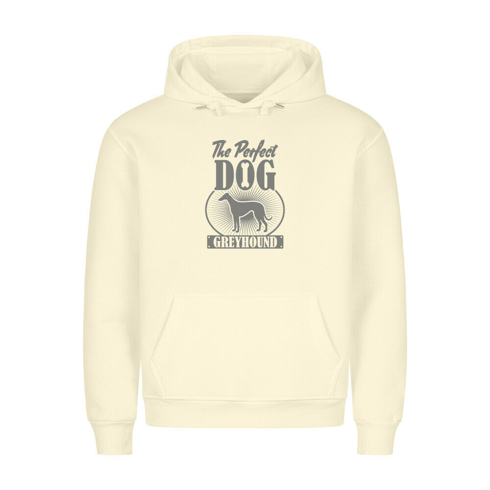 Premium Hoodie "Greyhound - Perfect Dog" Beige – hunde-shirt.de