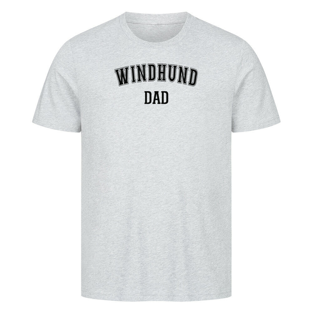 Premium T-Shirt "Windhund - DAD" Heather Grey – hunde-shirt.de