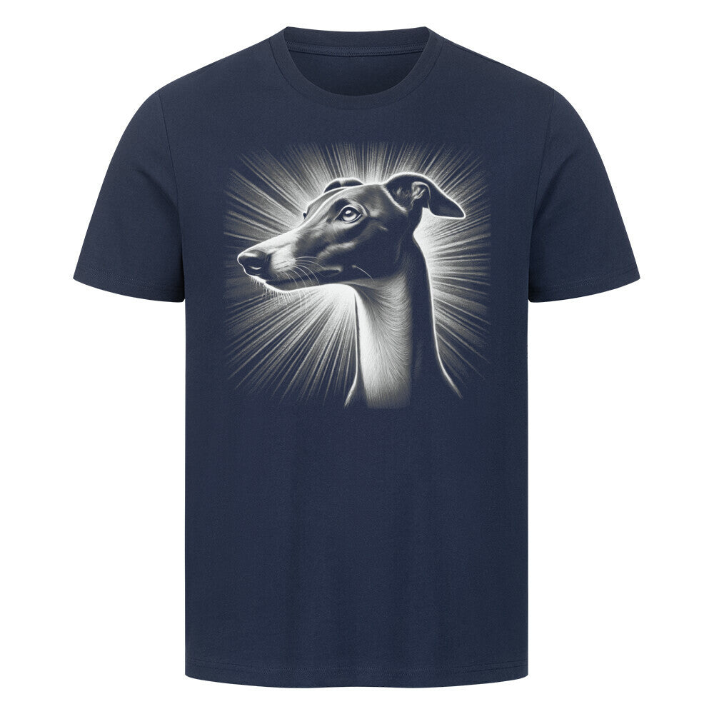 Premium T-Shirt "Greyhound - Bright" French Navy – hunde-shirt.de