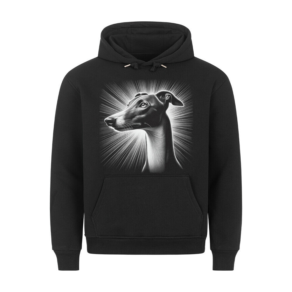 Premium Hoodie "Greyhound - Bright" Schwarz – hunde-shirt.de