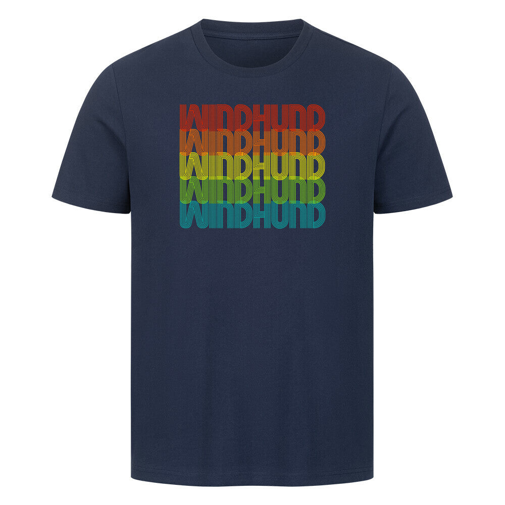 Premium T-Shirt "Windhund - RETRO" French Navy – hunde-shirt.de