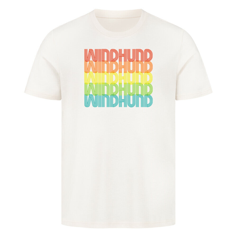 Premium T-Shirt "Windhund - RETRO" Natural Raw – hunde-shirt.de