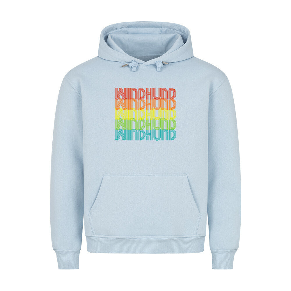 Premium Hoodie "Windhund - RETRO" Babyblau – hunde-shirt.de