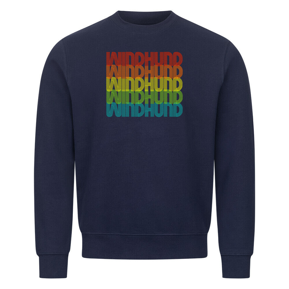 Premium Sweatshirt "Windhund - RETRO" Navy Blue – hunde-shirt.de