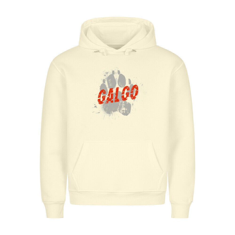 Premium Hoodie "Galgo - PAW" Beige – hunde-shirt.de