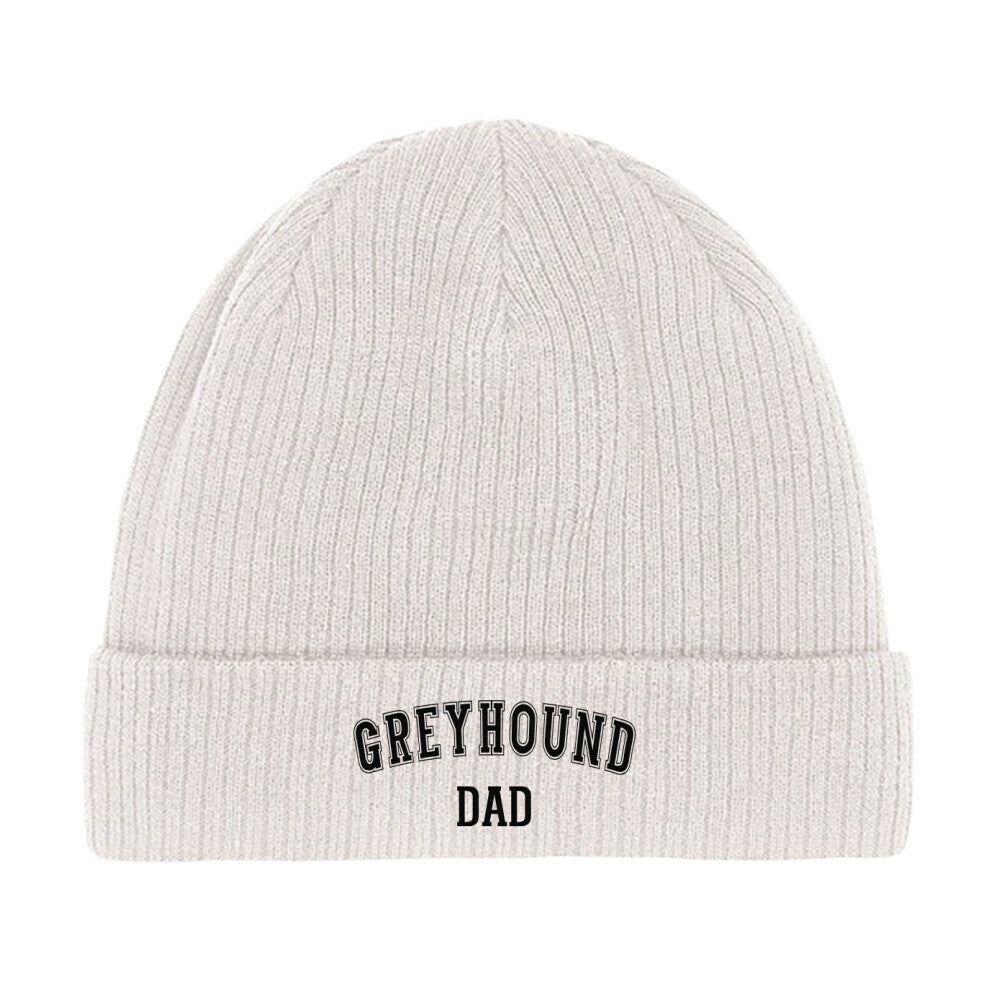 Beanie "Greyhound - DAD" Beige – hunde-shirt.de