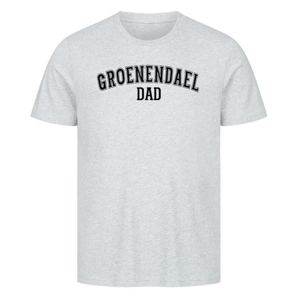 Premium T-Shirt "Groenendael - DAD" Heather Grey – hunde-shirt.de