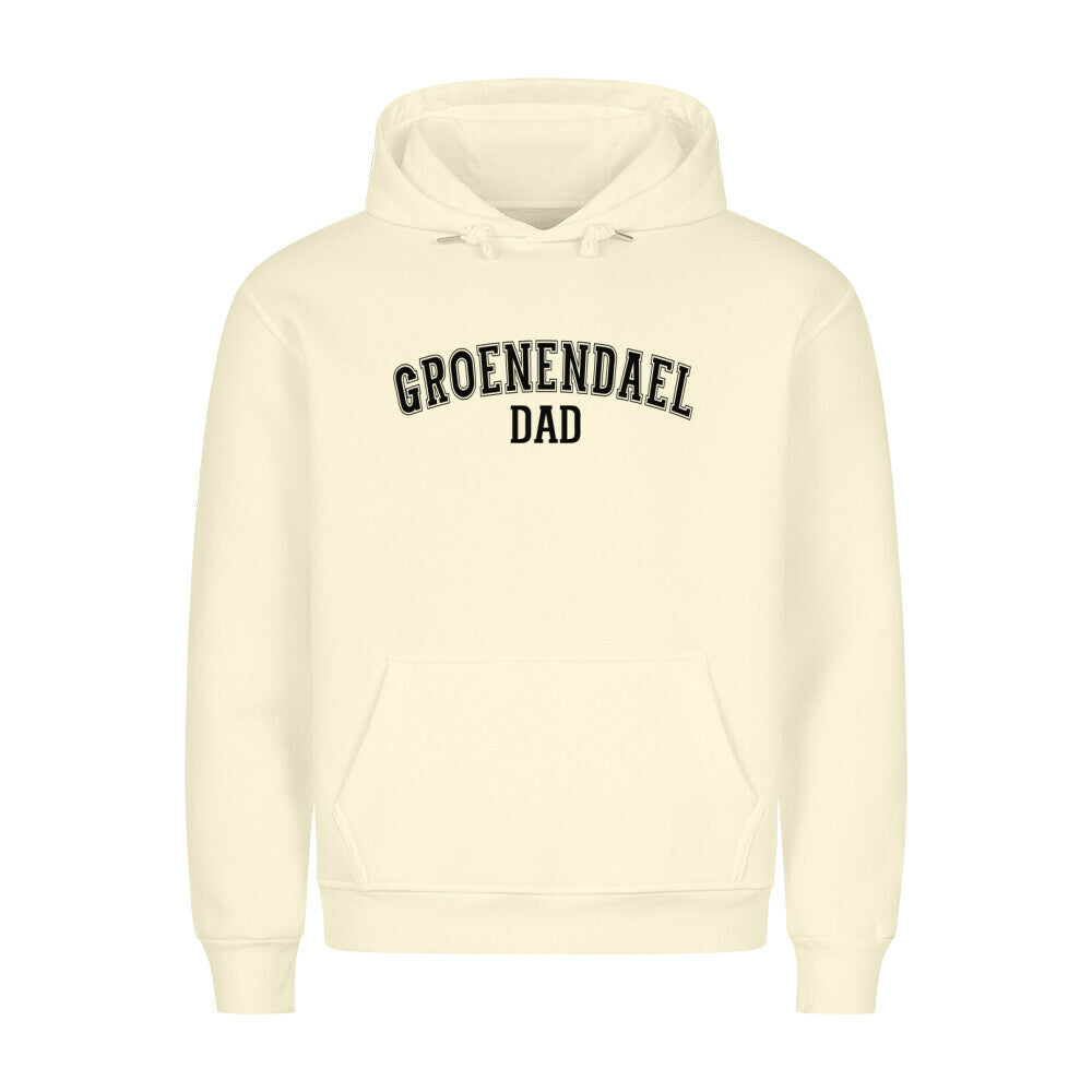 Premium Hoodie "Groenendael - DAD" Beige – hunde-shirt.de