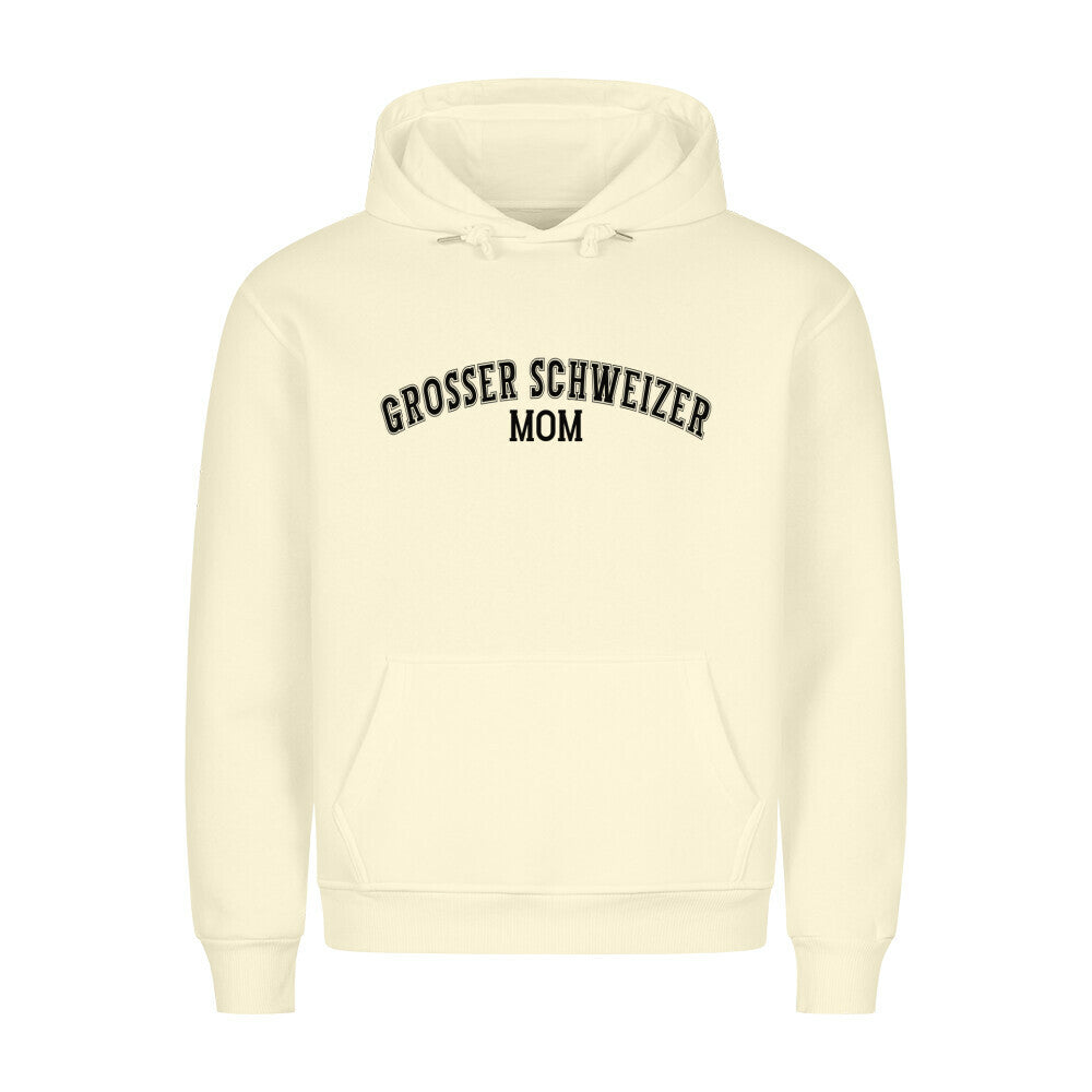 Premium Hoodie Großer Schweizer - MOM" Beige – hunde-shirt.de