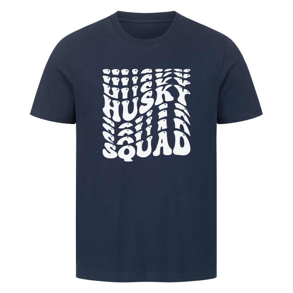 Premium T-Shirt "Husky - Squad" French Navy – hunde-shirt.de