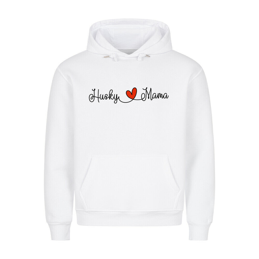 Premium Hoodie "Husky - Mama" Weiß – hunde-shirt.de