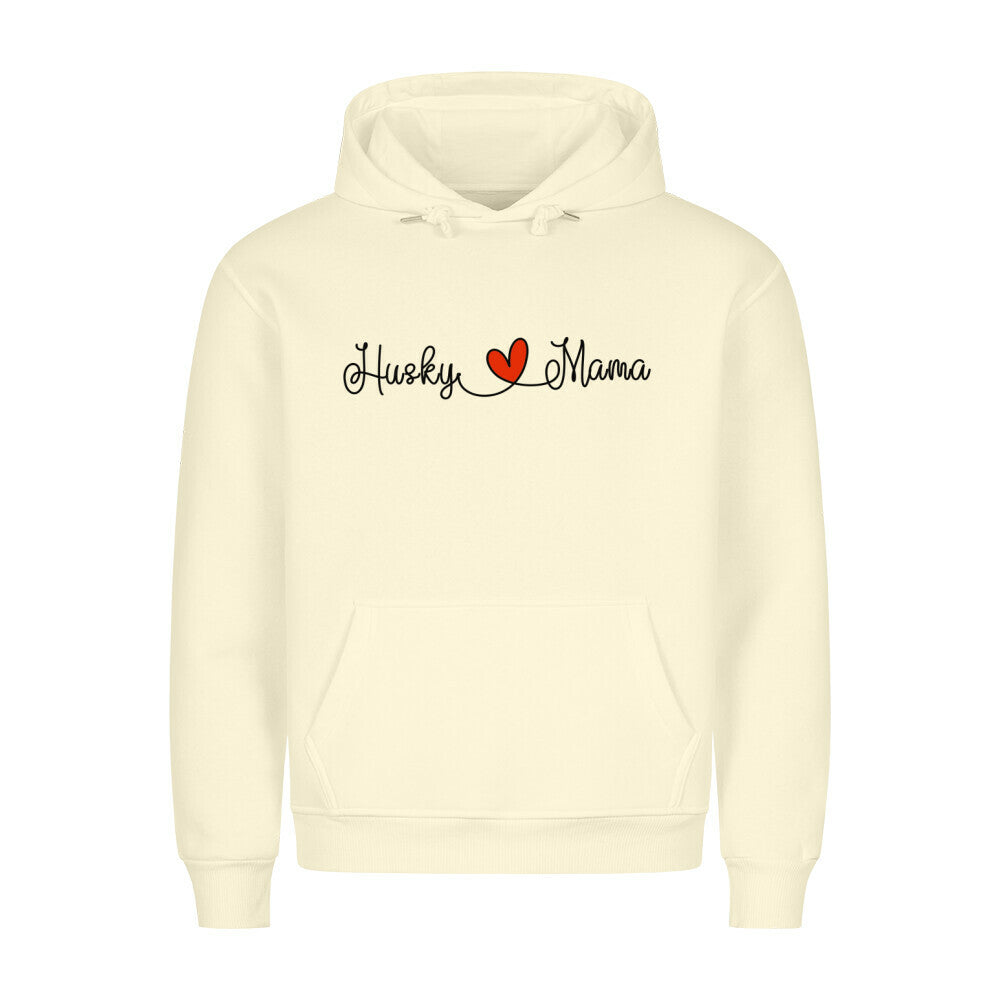 Premium Hoodie "Husky - Mama" Beige – hunde-shirt.de