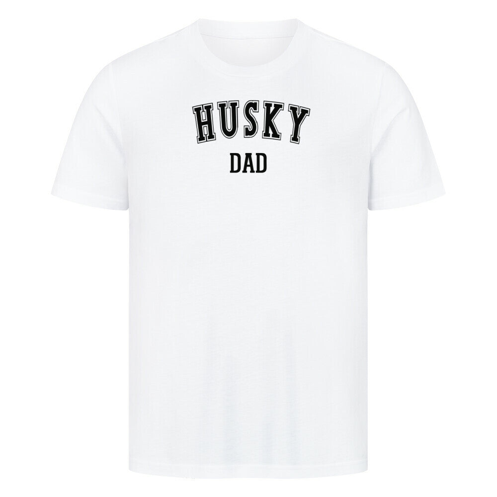 Premium T-Shirt "Husky - DAD" Weiß – hunde-shirt.de