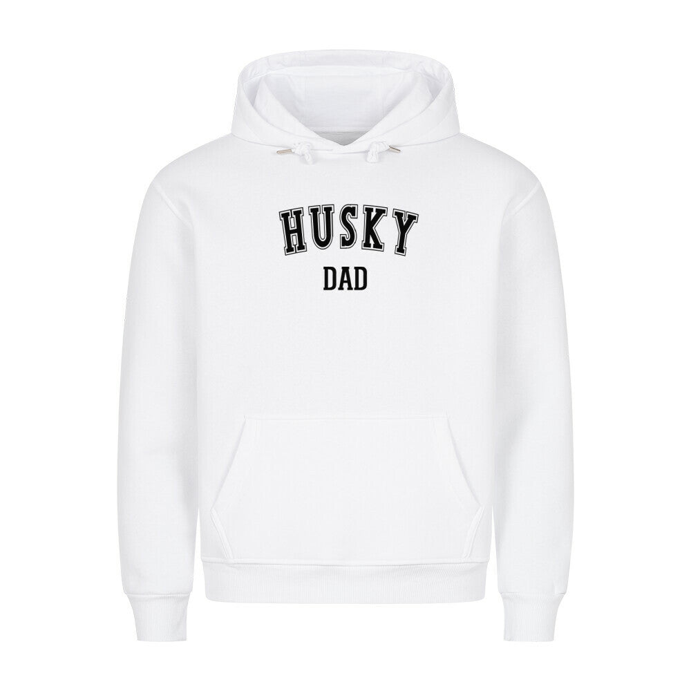 Premium Hoodie "Husky - DAD" Weiß – hunde-shirt.de