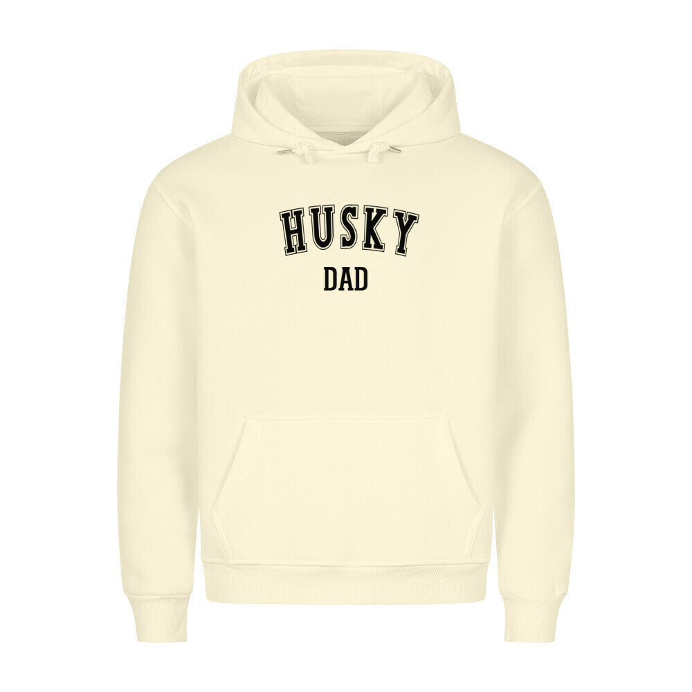 Premium Hoodie "Husky - DAD" Beige – hunde-shirt.de