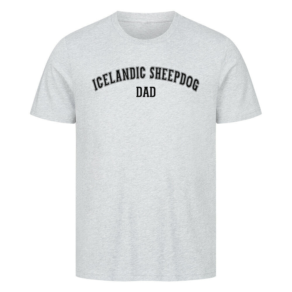 Premium T-Shirt "Icelandic Sheepdog - DAD" Heather Grey – hunde-shirt.de