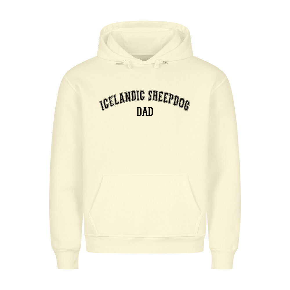 Premium Hoodie "Icelandic Sheepdog - DAD" Beige – hunde-shirt.de