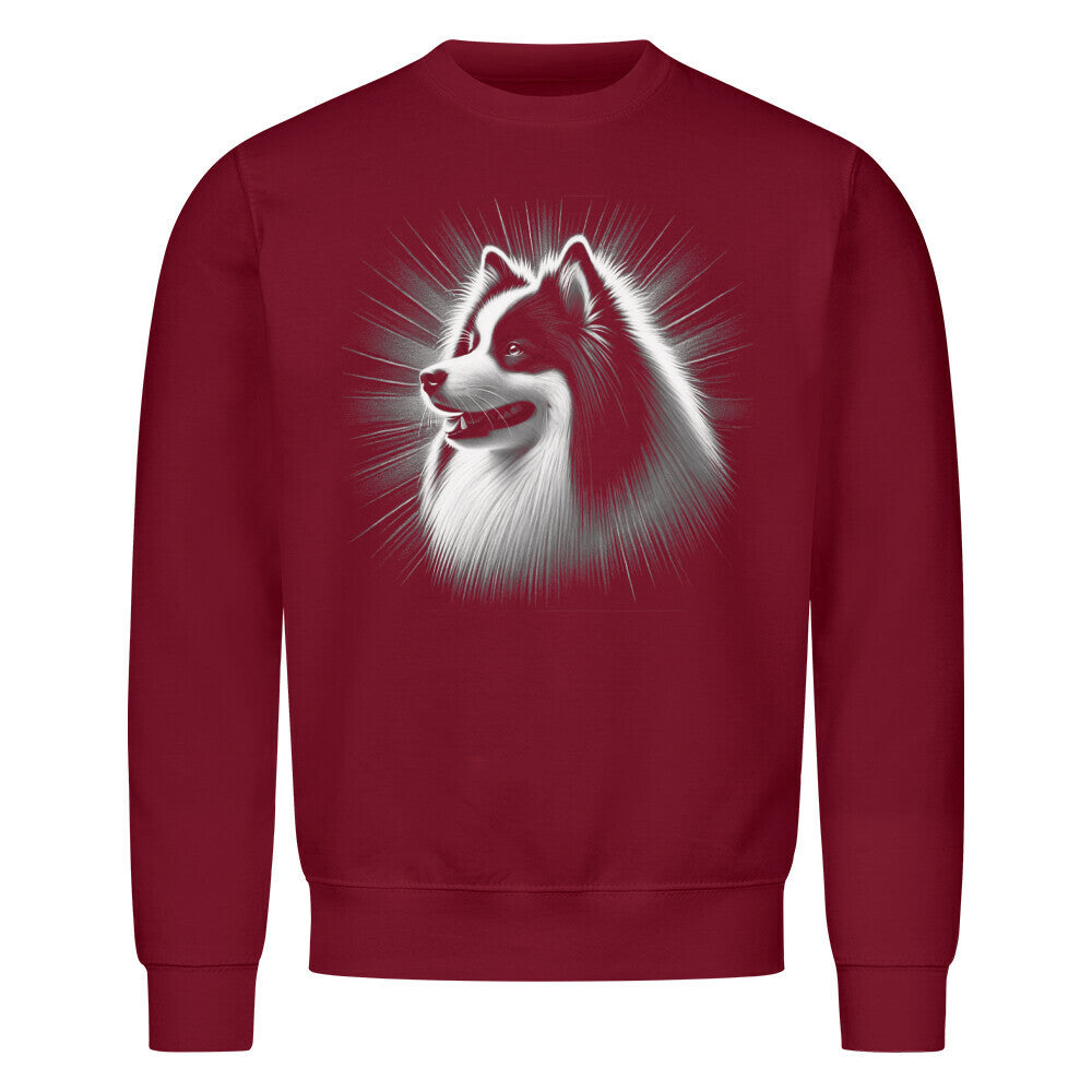 Premium Sweatshirt "Icelandic Sheepdog - Bright" Burgunder – hunde-shirt.de