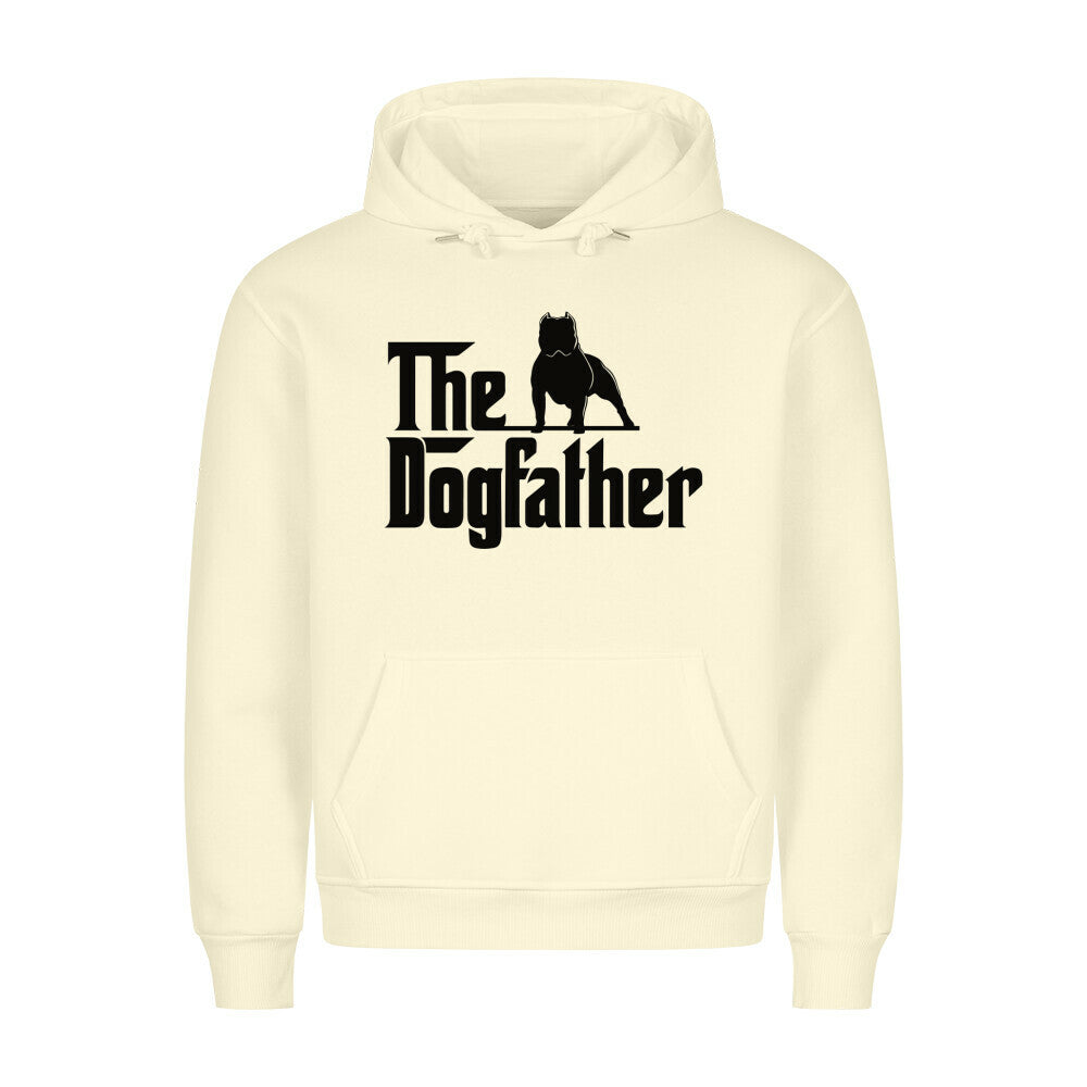 Premium Hoodie "American Bully XL / XXL - Dogfather" Beige – hunde-shirt.de