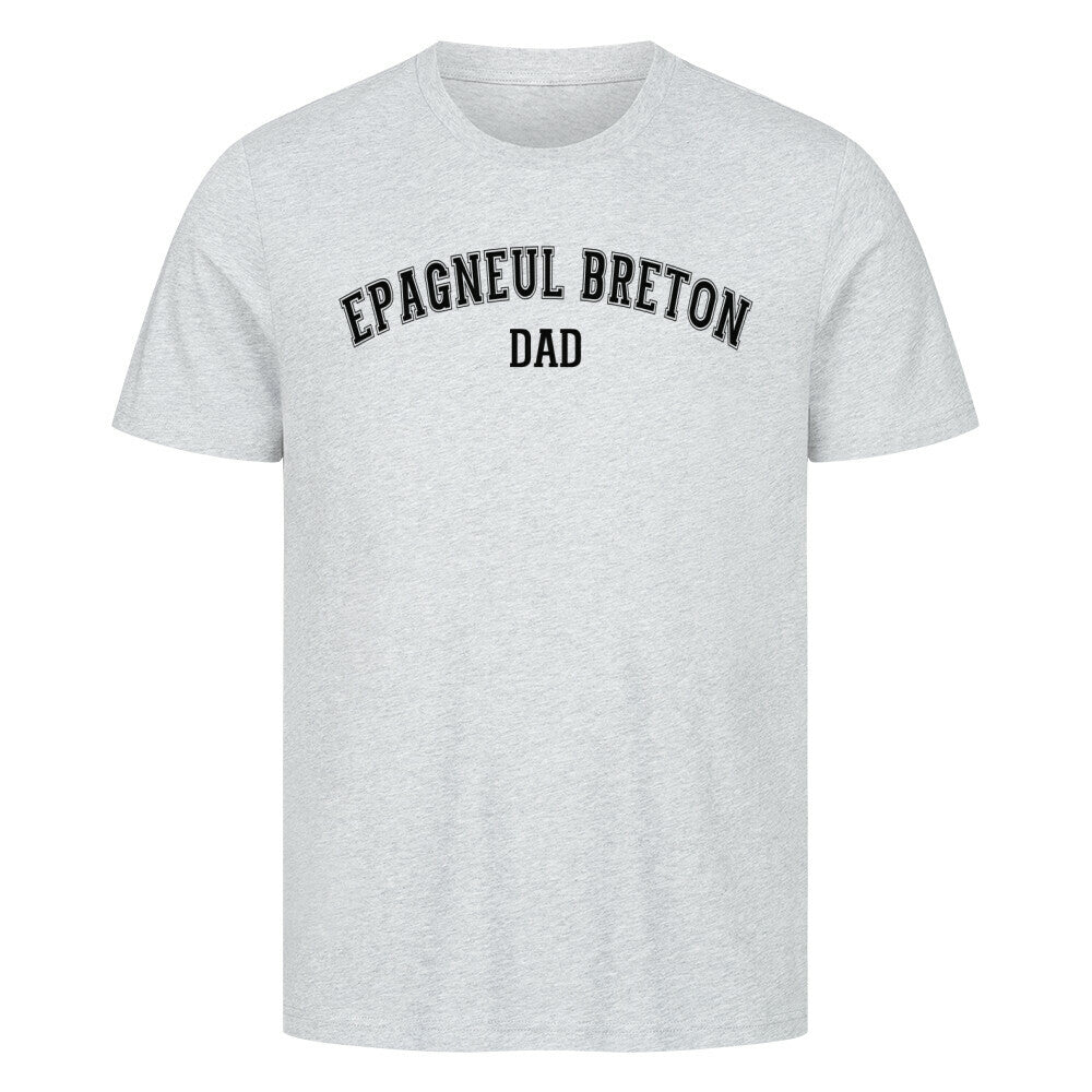 Premium T-Shirt "Epagneul Breton - DAD" Heather Grey – hunde-shirt.de