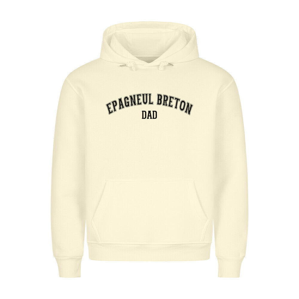 Premium Hoodie "Epagneul Breton - DAD" Beige – hunde-shirt.de