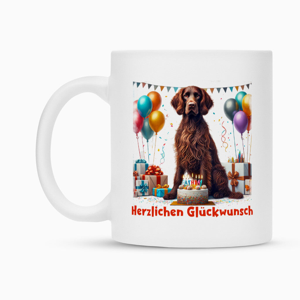 Tasse "Deutsch Langhaar- Herzlichen Glückwunsch" – hunde-shirt.de