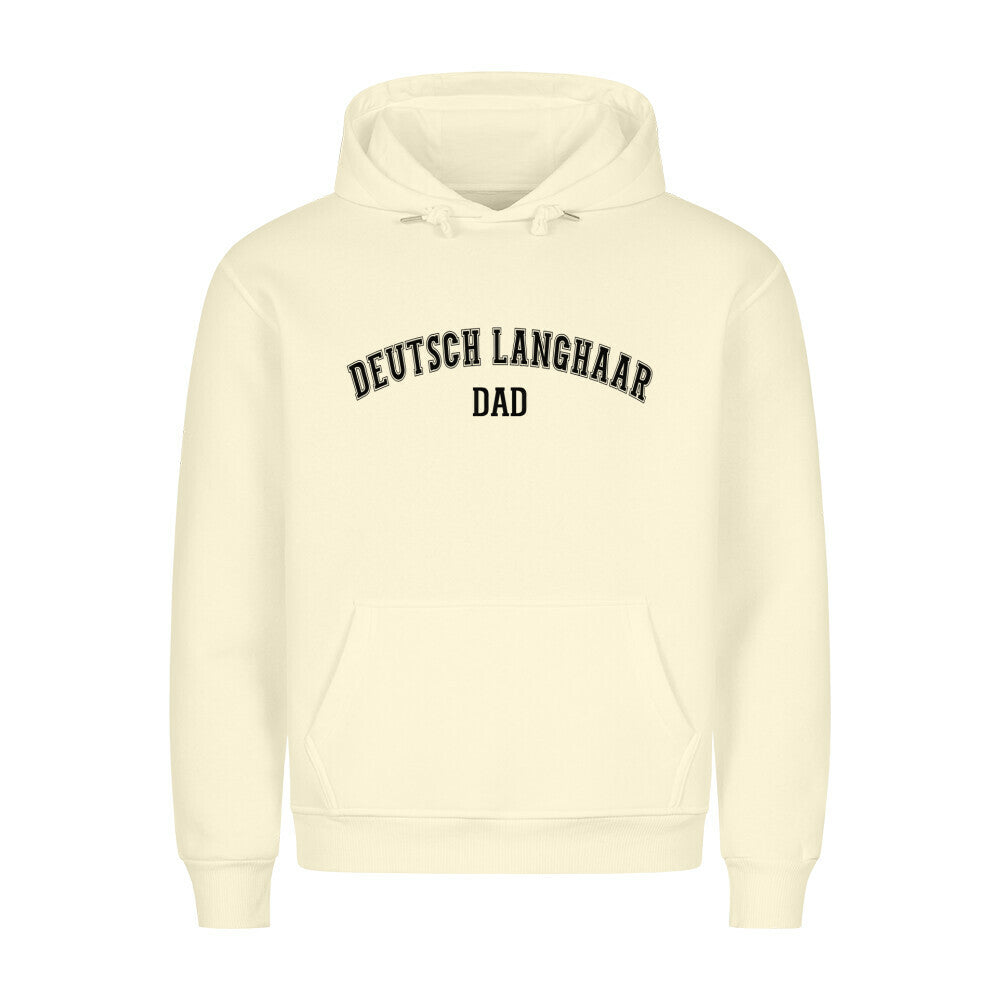 Premium Hoodie "Deutsch Langhaar- DAD" Beige – hunde-shirt.de