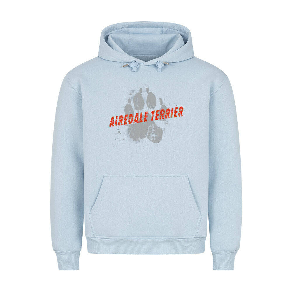 Premium Hoodie "Airedale Terrier - PAW" Babyblau – hunde-shirt.de