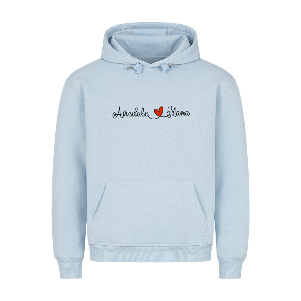 Premium Hoodie "Airedale Terrier - Mama" Babyblau – hunde-shirt.de