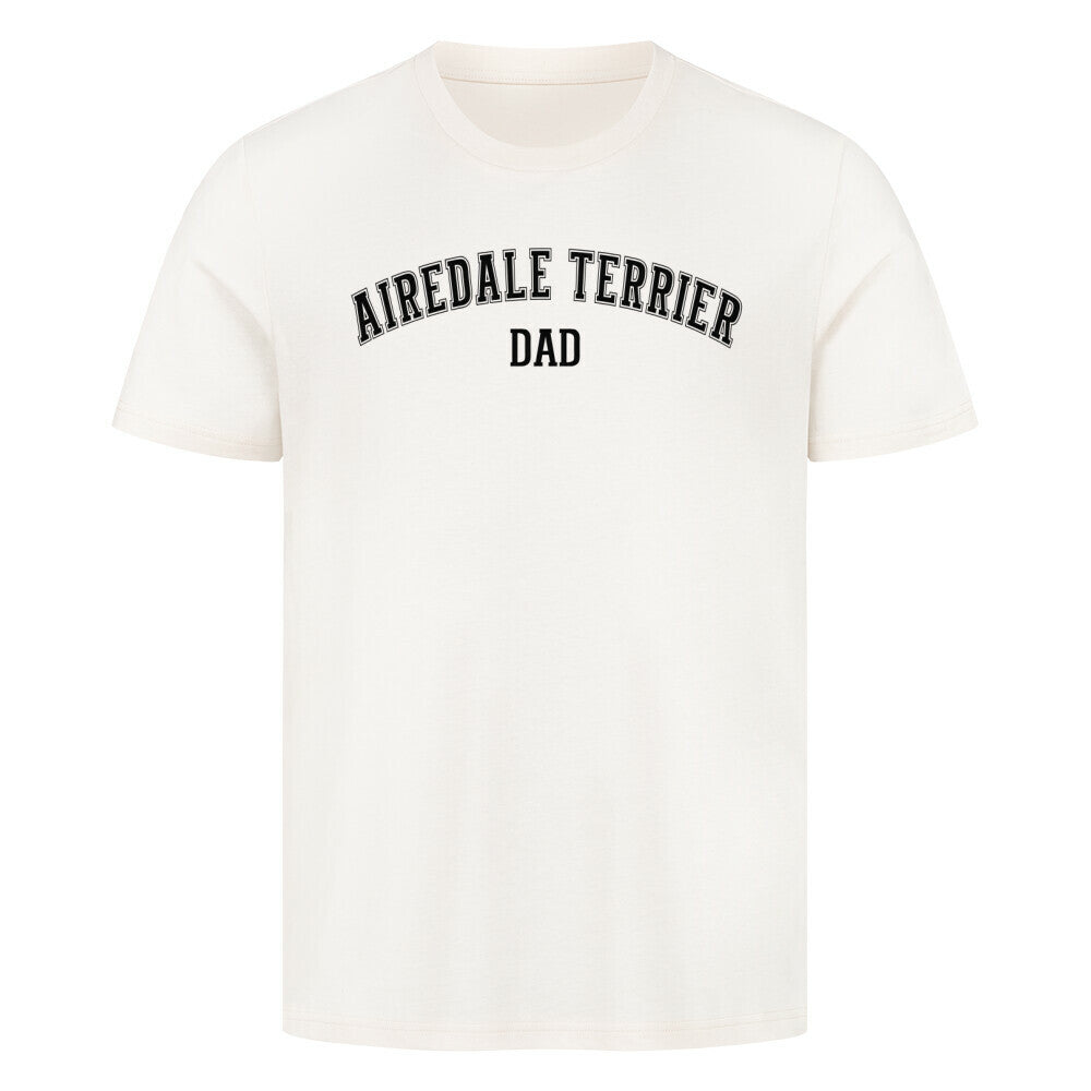 Premium T-Shirt "Airedale Terrier - DAD" Natural Raw – hunde-shirt.de