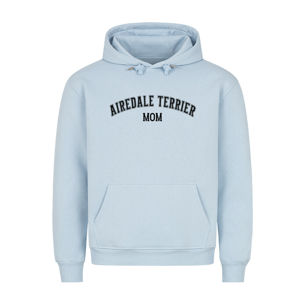 Premium Hoodie "Airedale Terrier - MOM" Babyblau – hunde-shirt.de