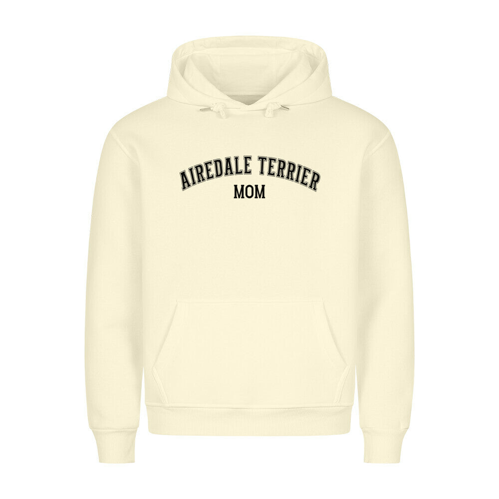 Premium Hoodie "Airedale Terrier - MOM" Beige – hunde-shirt.de