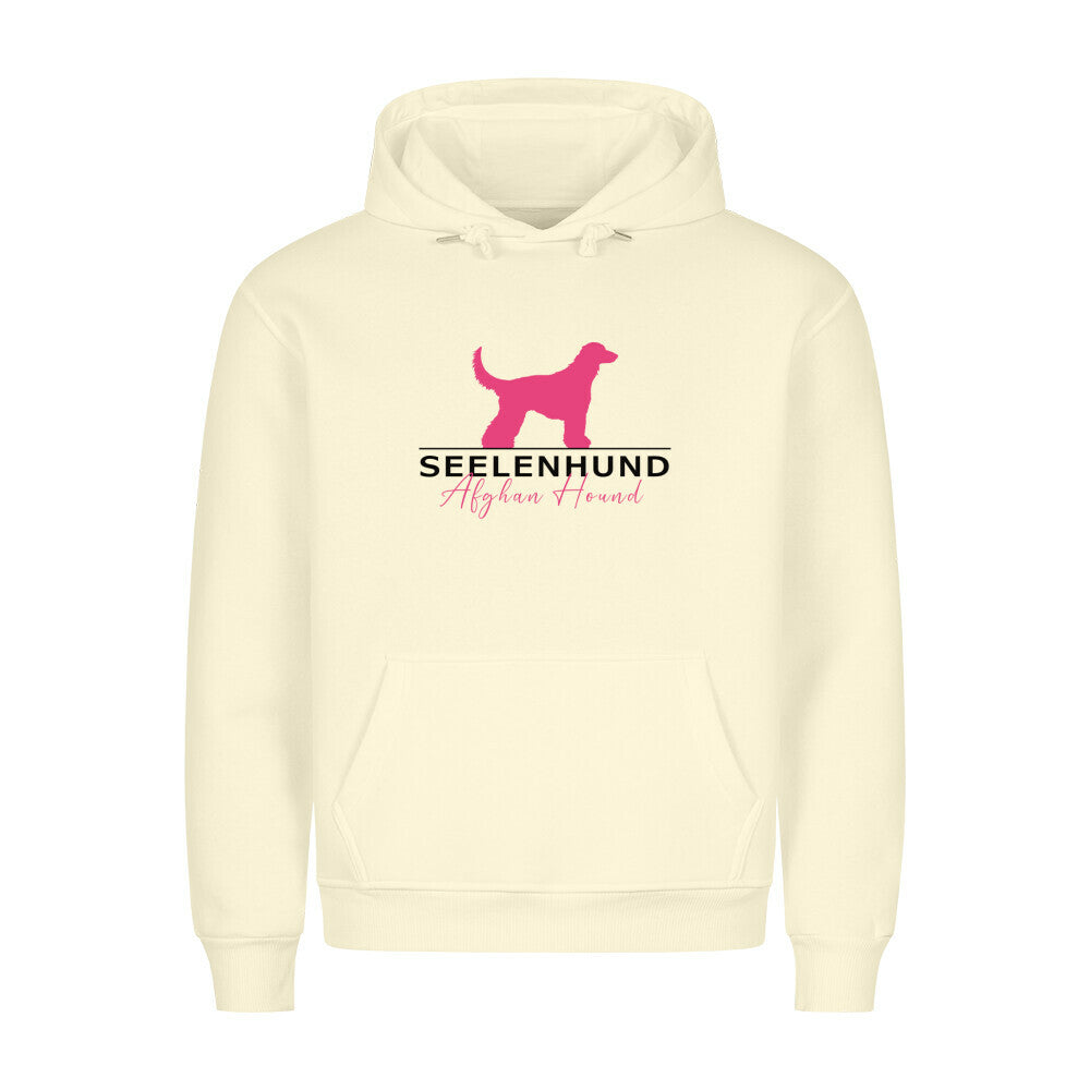 Premium Hoodie "Afghanischer Windhund - Seelenhund" Beige – hunde-shirt.de