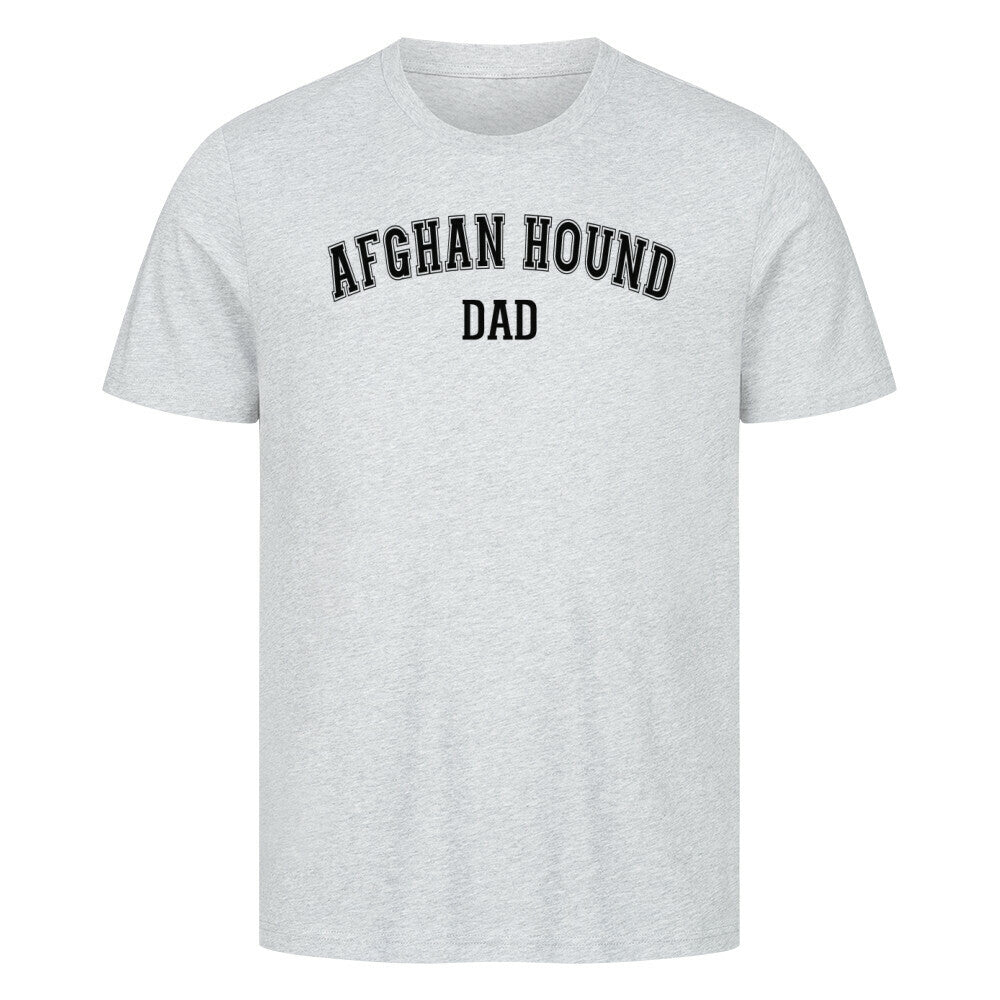 Premium T-Shirt "Afghanischer Windhund - DAD" Heather Grey – hunde-shirt.de