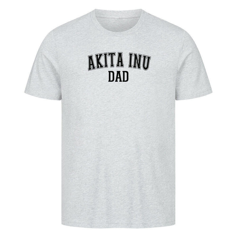 Premium T-Shirt "Akita Inu - DAD" Heather Grey – hunde-shirt.de