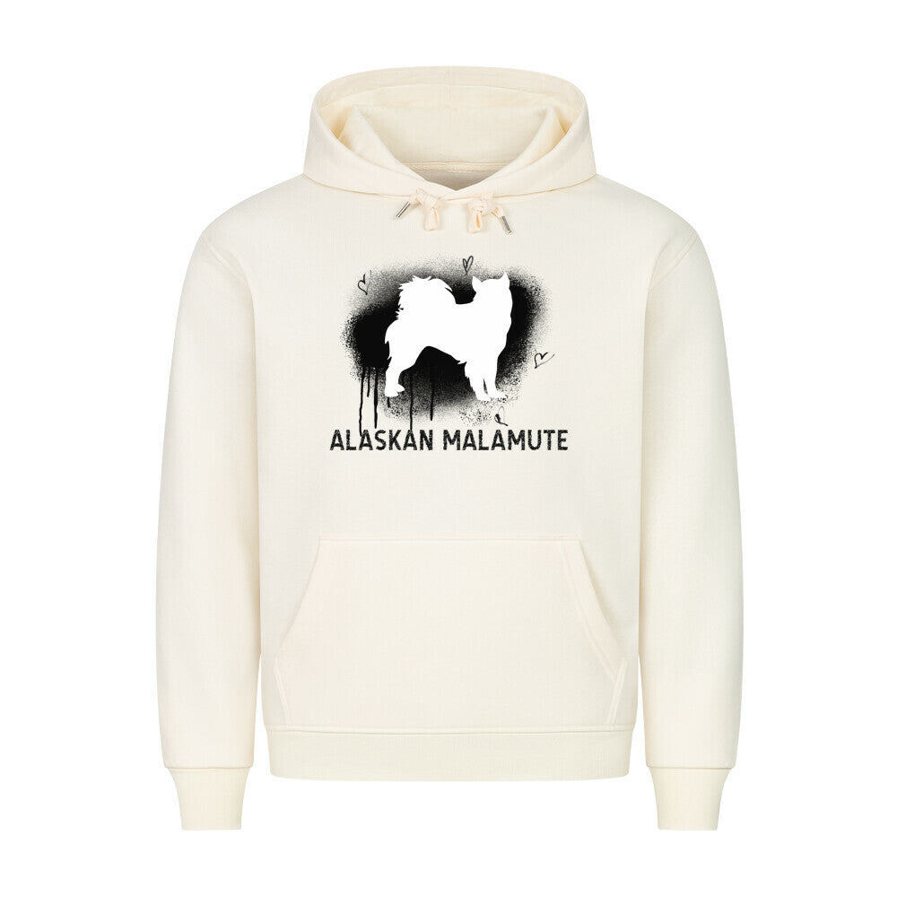 Premium Hoodie "Alaskan Malamute - Brush" Beige – hunde-shirt.de