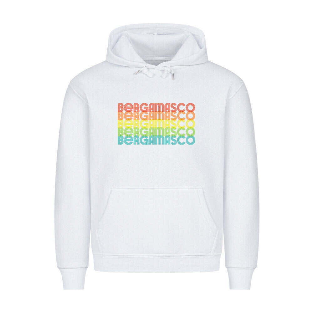 Premium Hoodie "Bergamasco - RETRO" Weiß – hunde-shirt.de