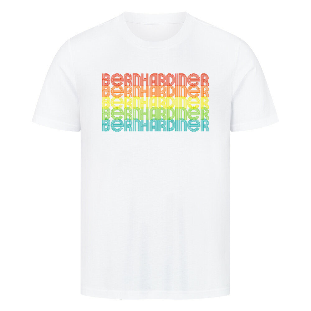 Premium T-Shirt "Bernhardiner- RETRO" Weiß – hunde-shirt.de