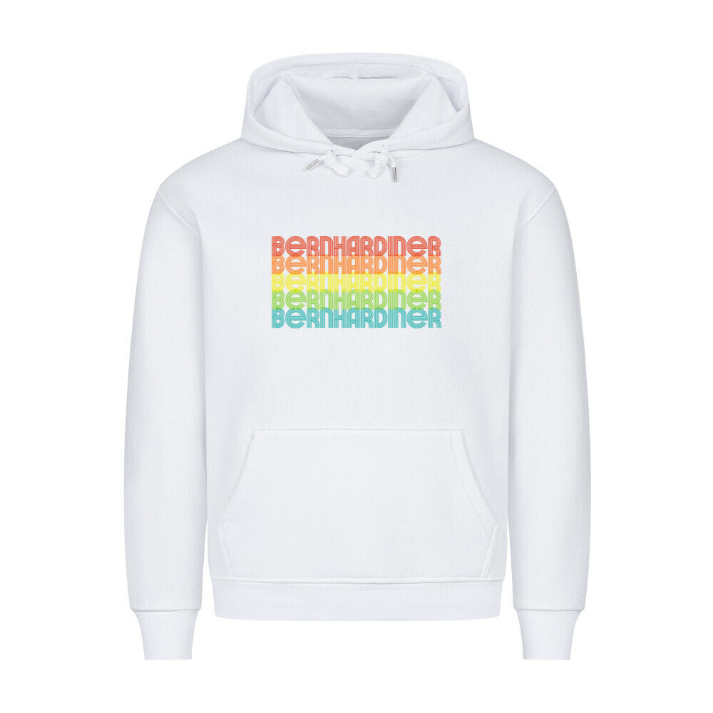 Premium Hoodie "Bernhardiner- RETRO" Weiß – hunde-shirt.de
