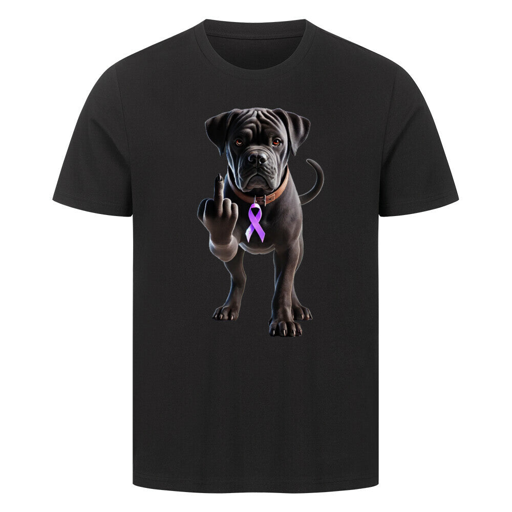 Premium T-Shirt "Cane Corso - Fuck Cancer" Schwarz – hunde-shirt.de