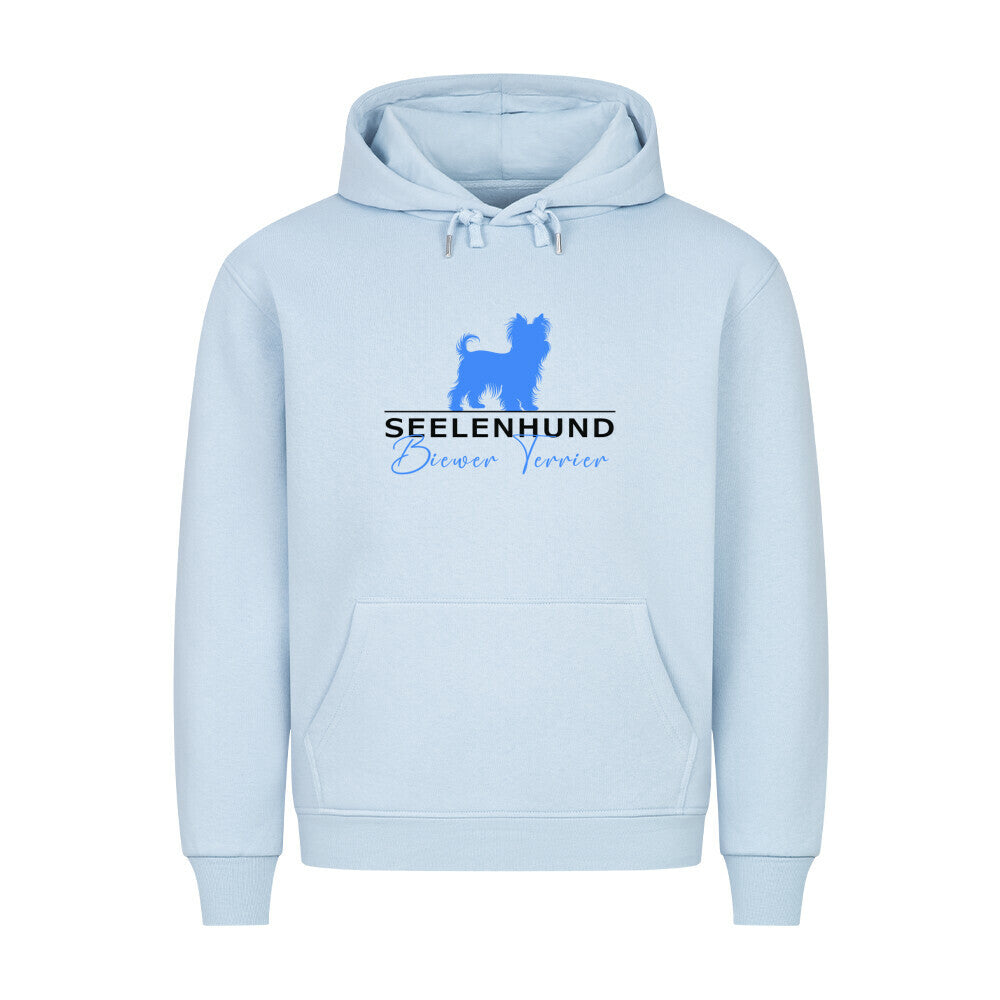 Premium Hoodie "Biewer Terrier - Seelenhund" Babyblau – hunde-shirt.de