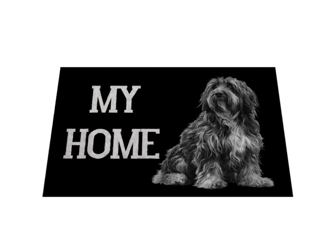 Fußmatte "Bergamasco - MY HOME" – hunde-shirt.de