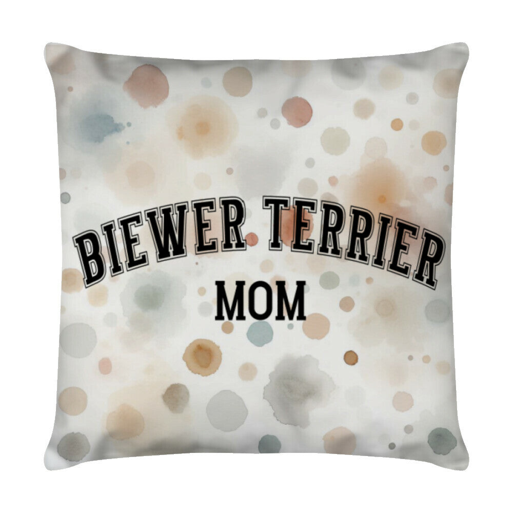 Kissen "Biewer Terrier - MOM" Weiß – hunde-shirt.de