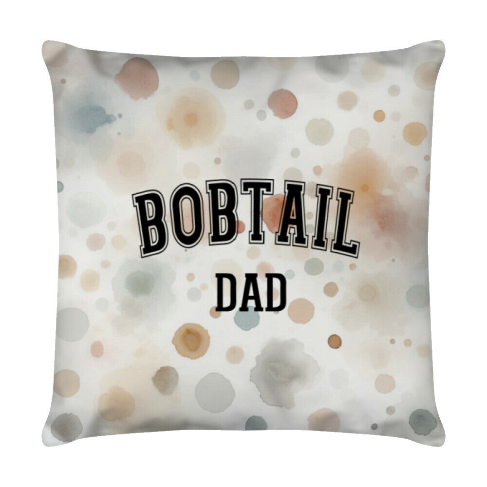 Kissen "Bobtail - DAD" Weiß – hunde-shirt.de