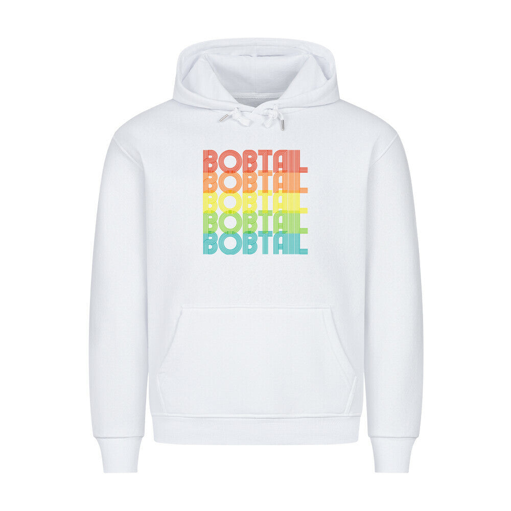 Premium Hoodie "Bobtail - RETRO" Weiß – hunde-shirt.de