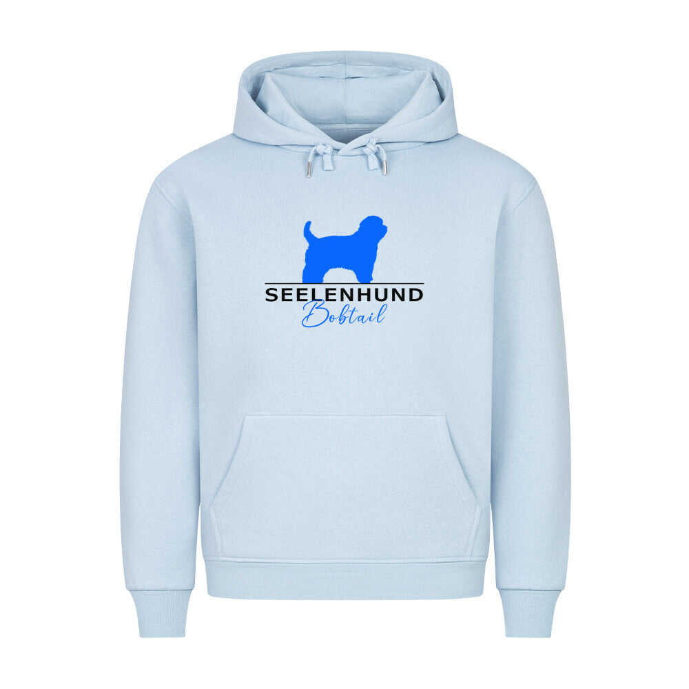 Premium Hoodie "Bobtail - Seelenhund" Babyblau – hunde-shirt.de