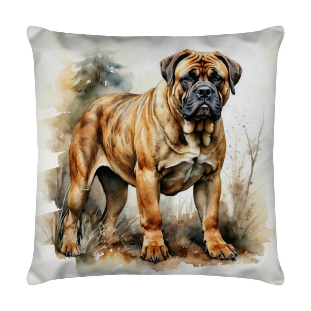 Kissen "Boerboel - Natur" Weiß – hunde-shirt.de