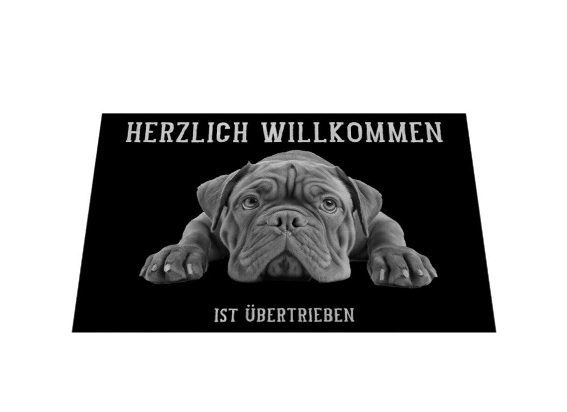 Fußmatte "Bordeauxdogge- Übertrieben..." – hunde-shirt.de